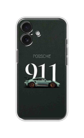 Dark Theme Porsche 911 Illustration Case