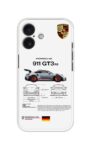 White Edition Porsche GT3 RS Diagram Soft Silicone Case