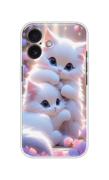 Fluffy Angel Kittens Soft Silicone Case