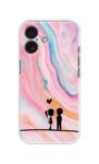 Pastel Couple Love Art Soft Silicone Case