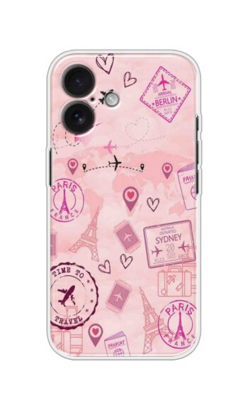 Travel Paris Theme Pattern Soft Silicone Case