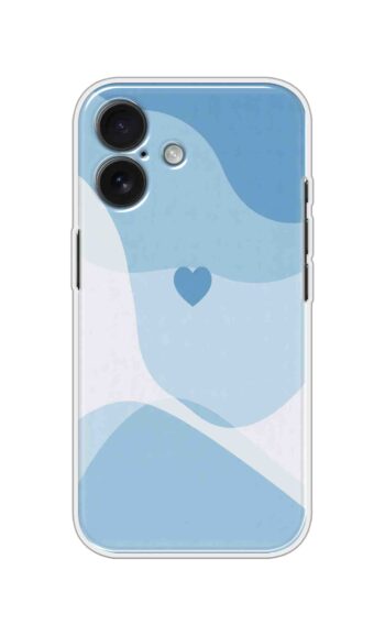 Blue Abstract Heart Wave Soft Silicone Case