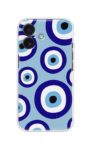 Blue Evil Eye Pattern Soft Silicone Case