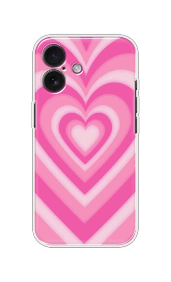Pink Layered Heart Retro Soft Silicone Case