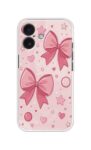 Pink Cute Bow Pattern Soft Silicone Case