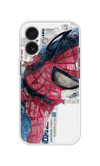 Spiderman News Texture Printed Silicone Case