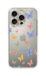 Pastel Butterfly Abstract Pattern Printed Clear Silicone Case