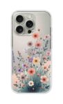 Soft Wildflower Garden Illustration Printed Clear Silicone Case