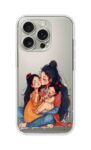 Mother & Kids Love Illustration Printed Clear Silicone Case