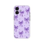 Lavender Ribbon Pattern Soft Silicone Case