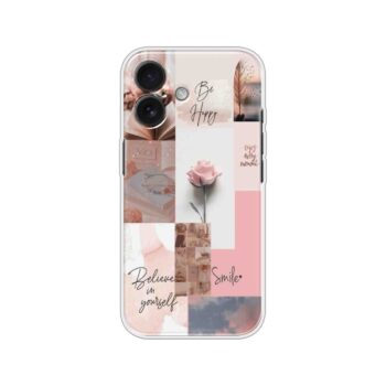 Pink Aesthetic Quote Collage Soft Silicone Case