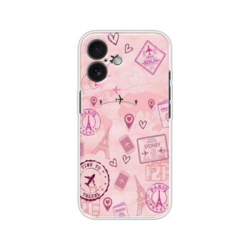 Travel Paris Theme Pattern Soft Silicone Case