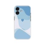 Blue Abstract Heart Wave Soft Silicone Case