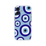 Blue Evil Eye Pattern Soft Silicone Case