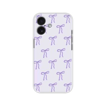 Lavender Ribbon Pattern Soft Silicone Case