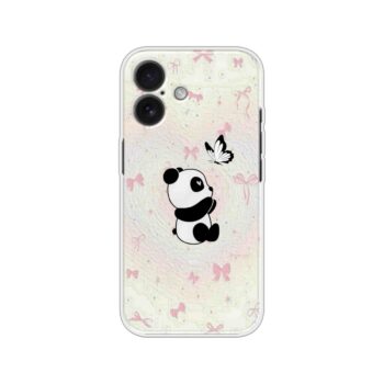 Cute Panda Butterfly Aesthetic Soft Silicone Case