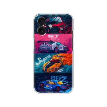 JDM Legends GT-R Supra BRZ Art Collage Soft Silicone Case