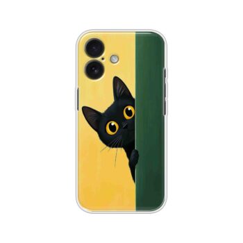 Peekaboo Black Kitty Soft Silicone Case