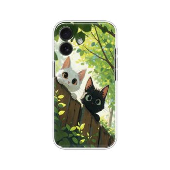 Curious Twin Kittens Soft Silicone Case