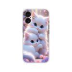 Fluffy Angel Kittens Soft Silicone Case