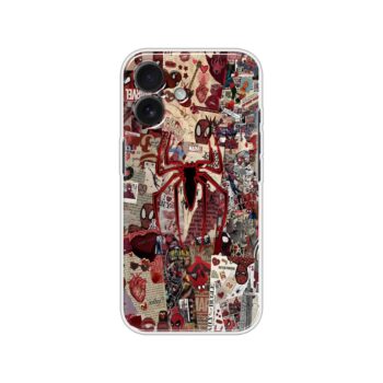 Spiderman Love Collage Printed Silicone Case
