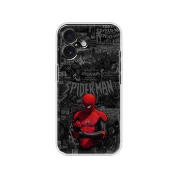Spiderman Hero Pose Printed Silicone Case