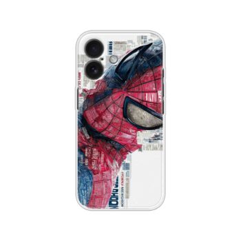 Spiderman News Texture Printed Silicone Case
