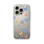 Pastel Butterfly Abstract Pattern Printed Clear Silicone Case