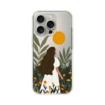 Sunset Field Girl Aesthetic Printed Clear Silicone Case