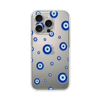 Blue Evil Eye Faith Printed Clear Silicone Case