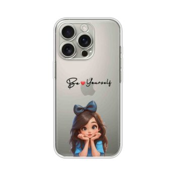 Be Yourself Cute Doll Aesthetic Custom Name Silicone Case