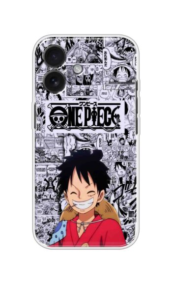Luffy Manga Collage Printed Silicone Case
