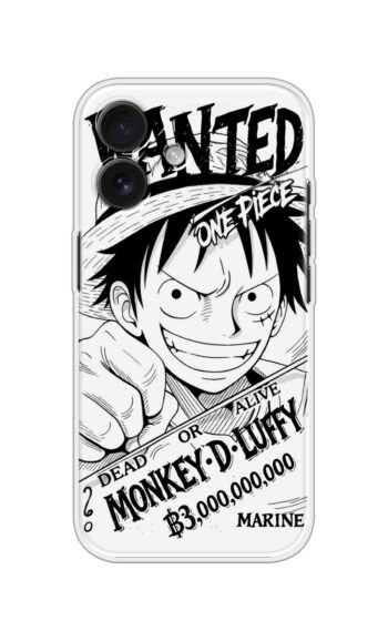 Luffy Wanted Poster Printed Silicone Case