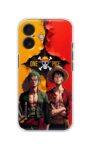 One Piece Luffy & Zoro Split Fire Anime Printed Silicone Case