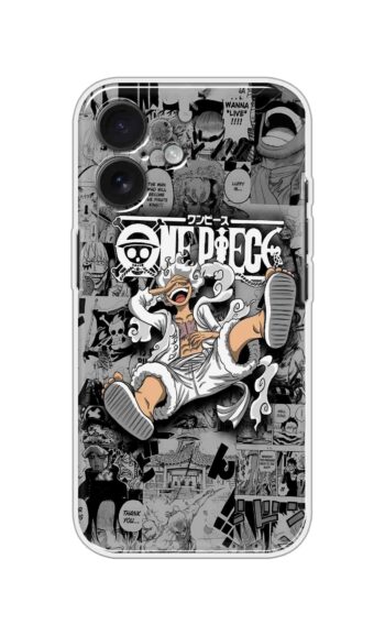 One Piece Gear 5 Luffy Manga Collage Anime Silicone Case