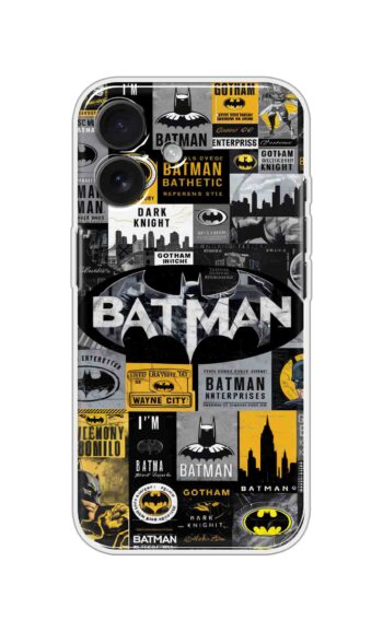 Batman Gotham Collage Printed Silicone Case