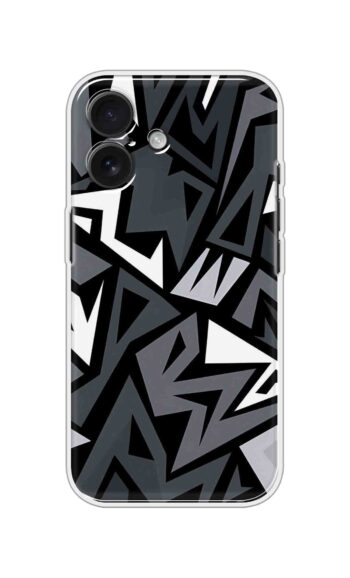 Abstract Geometric  Printed Silicone Case