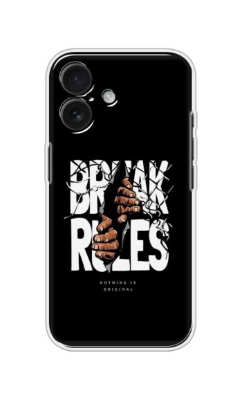 Break Rules Urban Graphic Printed Silicone Case