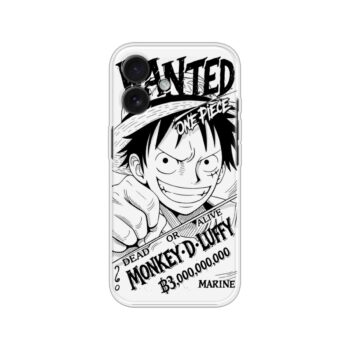 Luffy Wanted Poster Printed Silicone Case