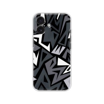 Abstract Geometric  Printed Silicone Case