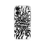 Do You Know Who You Are Typography Printed Silicone Case