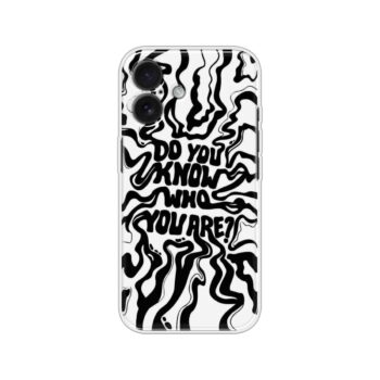 Do You Know Who You Are Typography Printed Silicone Case