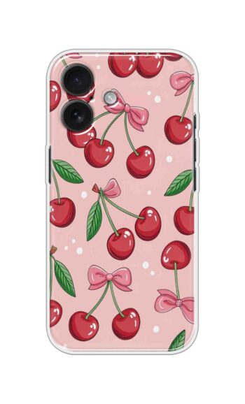 Cherry Bow Aesthetic Soft Silicone Case