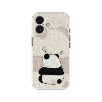 Adorable Panda Sketch Art Soft Silicone Case