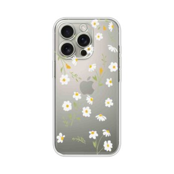 Daisy Meadow Floral Transparent Clear Silicone Case