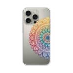 Rainbow Mandala Art Clear Soft Silicone Case