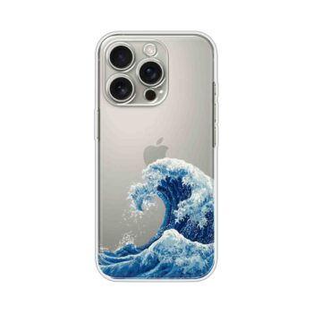 Great Ocean Wave Art Clear Soft Silicone Case